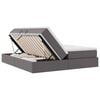 vidaXL Ł&oacute;żko z miejscem na przechowywanie i materacem Szary