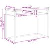 vidaXL Biurko Stare drewno 100 x 50 x 75 cm Materiał drewnopochodny