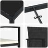 vidaXL Zestaw do jadalni w ogrodzie 3 pcs Czarny