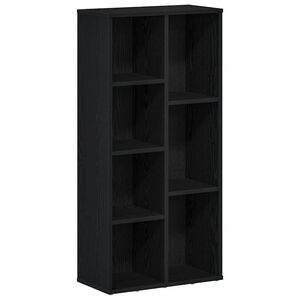 vidaXL Regał biblioteczny, czarny dąb, 50x25x104 cm