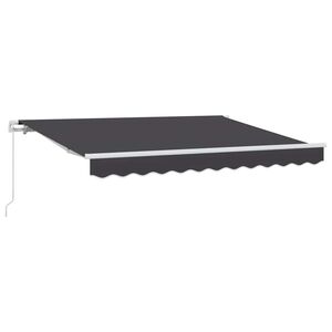 vidaXL Markiza wysuwana Antracyt 300 x 200 cm tkanina