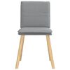 vidaXL Krzesła stołowe, 4 szt., jasnoszare, obite tkaniną