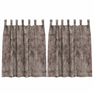 vidaXL Zasłony z weluru 2 szt. Cappuccino 140 x 140 cm Aksamit