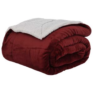 vidaXL Koc Bordeaux Czerwony 240 x 270 cm 3.17 kg Polar