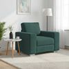 vidaXL Sofa Ciemna zieleń 100 x 77 x 82 cm tkanina
