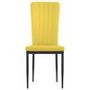 vidaXL Krzesła stołowe, 4 szt., musztardowe, obite aksamitem
