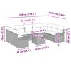 vidaXL Zestaw Sof na Ogr&oacute;d z przechowywaniem 10 pcs Beżowy polirattan