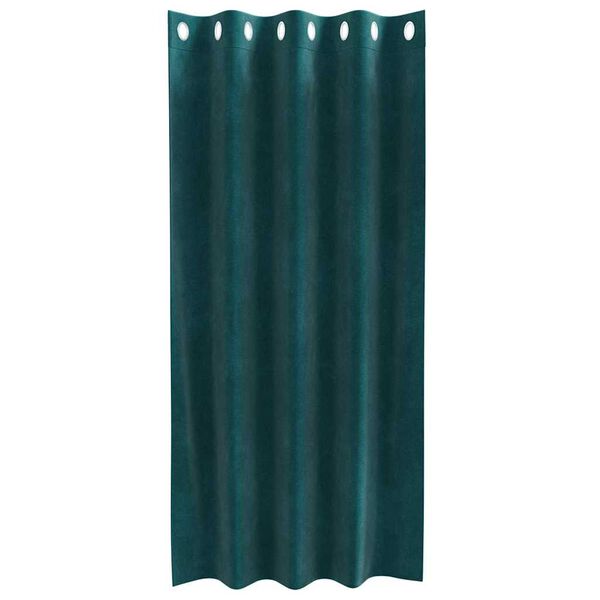 vidaXL Zasłony zaciemniające 2 pcs Ciemna zieleń 140 x 175 cm Aksamit