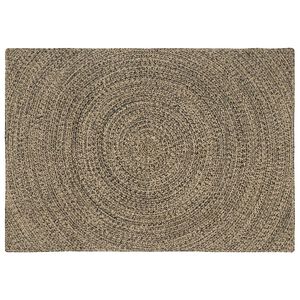 vidaXL Dywany pokojowe Naturalny i czarny 120 x 170 cm Juta