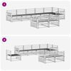 vidaXL Zestaw sof na zewnątrz 8 pcs Naturalny Lite Drewno Akacji