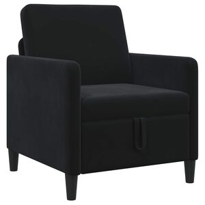 vidaXL Sofa z miejscem do przechowywania Czarny 72 x 78 x 87 cm