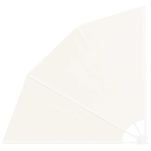 vidaXL Składany parawan balkonowy, kremowy, 210x210 cm