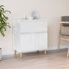 vidaXL Komoda, biała z połyskiem, 60x35x70 cm, materiał drewnopochodny