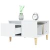 vidaXL Stolik kawowy, biały 55x55x36,5 cm, materiał drewnopochodny
