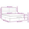 vidaXL Rama ł&oacute;żka otomana z materacem, szara, 160x200 cm, tkanina
