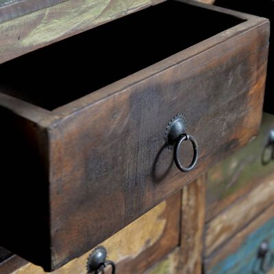 vidaXL Komoda w starym stylu z drewna odzyskanego, 16 szufladek