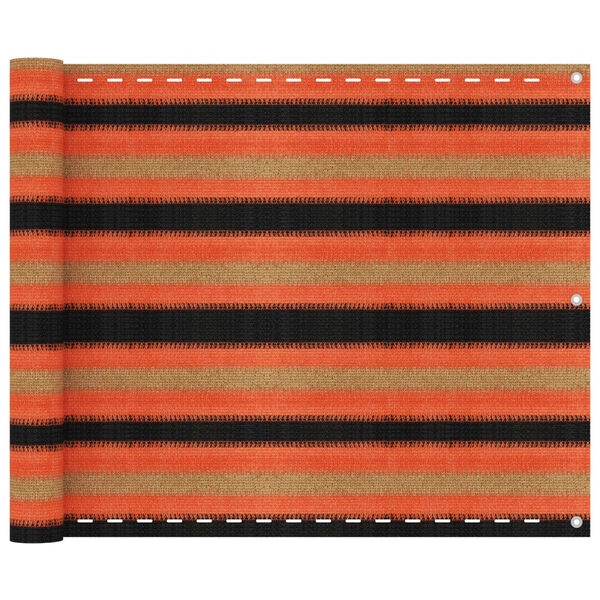 vidaXL Parawan balkonowy, wielokolorowy, 75x400 cm, HDPE