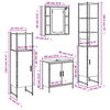 vidaXL 4-częściowy zestaw szafek łazienkowych, przydymiony dąb