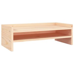 vidaXL Podstawka na monitor, 50x24x16 cm, lite drewno sosnowe