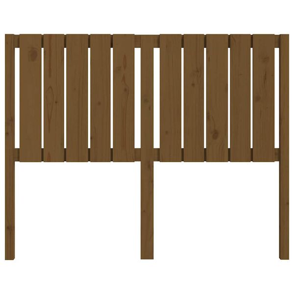 vidaXL Wezgłowie ł&oacute;żka, miodowy brąz, 125,5x4x100 cm, drewno sosnowe