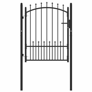 vidaXL Brama ogrodzeniowa z kolcami EMMEN 104 x 109,5 cm Zamykane