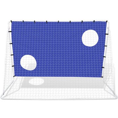 Bramka do piłki nożnej z panelem do celowania, 240x92x150 cm