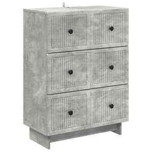 vidaXL Szafka z Szufladami Betonowy szary 66 x 34,5 x 90 cm