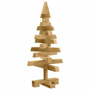 vidaXL Choinki z podstawą Brązowy 60 cm Lite drewno sosnowe