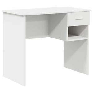 vidaXL Biurko Biały 90 x 49 x 75 cm Drewno inżynieryjne