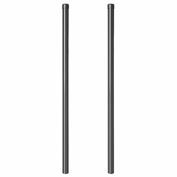 vidaXL Słupki ogrodzeniowe 2 pcs Szary 110 cm Stal Malowana Proszkowo