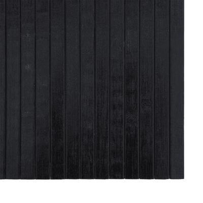 vidaXL Dywan prostokątny, czarny, 70x400 cm, bambusowy