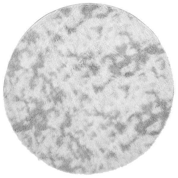 vidaXL Dywan shaggy z długim włosiem, NAVARRA, srebrnoszary, 120x120cm