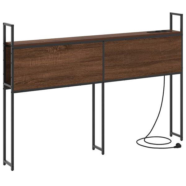 vidaXL Szafka z Ładowaniem Brązowy dąb 120 cm Materiał drewnopochodny