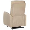 vidaXL Fotel ułatwiający wstawanie, cappuccino, sztuczna sk&oacute;ra