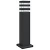 vidaXL Zewnętrzna lampa stojąca, czarna, 50 cm, aluminium