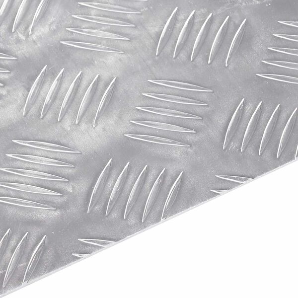 vidaXL Stopień Prostokątny 4 pcs Srebrny 40 x 30 cm Aluminium