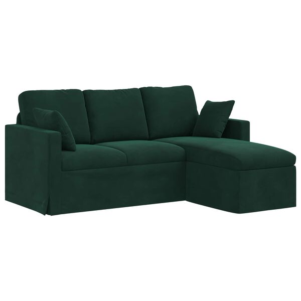 vidaXL Sofa Ciemna zieleń