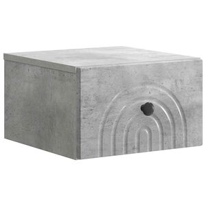 vidaXL Wisząca Szafka Nocna Betonowy szary 33 x 34,5 x 20 cm