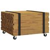 vidaXL Stolik kawowy Brązowy 60 x 60 x 38 cm Lite drewno teakowe