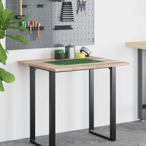 vidaXL Blat do biurka, 80x60x2 cm, lite drewno akacjowe