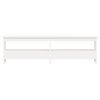 vidaXL Ławka do przedpokoju, biała, 160x28x45 cm, lite drewno sosnowe