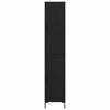 vidaXL Highboard Czarny Dąb 34,5 x 34 x 180 cm Materiał drewnopochodny