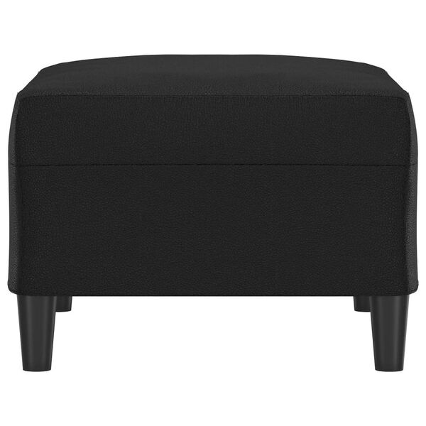 vidaXL Podn&oacute;żek, czarny, 70x55x41 cm, sztuczna sk&oacute;ra