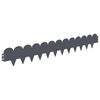 vidaXL Krawężnik do trawnika 10 pcs 103 x 15 cm Stal antracytowy