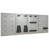 vidaXL Ścienne płyty perforowane, 4 szt., 40x58 cm, stal