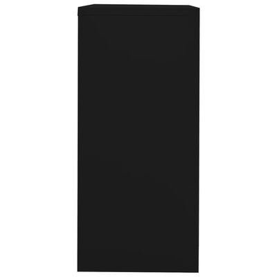 vidaXL Szafka kartotekowa, czarna, 90x46x103 cm, stalowa