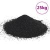 vidaXL Piasek do akwarium, 25 kg, czarny, 0,2-2 mm
