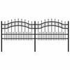 vidaXL Ogrodzenie Ogrodowe KAMPEN 240 x 115 cm Stal Malowana Proszkowo