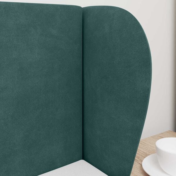 vidaXL Ucho Głowy Zielony 40 x 23 x 6 cm Aksamit