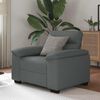 vidaXL Sofa Fotel Ciemnoszary 60 cm Tkanina
